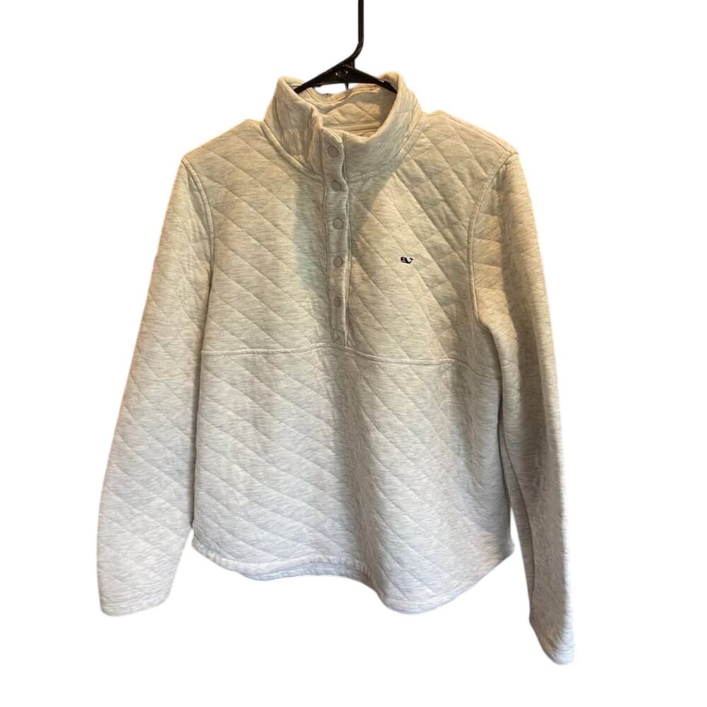 Women’s vineyard vines large pullover quilted sweater